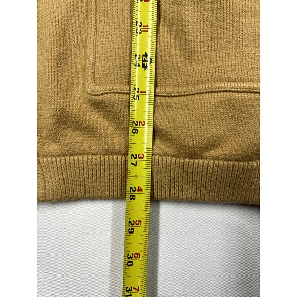 Guess Originals Cardigan Size Large Camel Tan Browns Grandpa Vintage Style - Picture 7 of 10